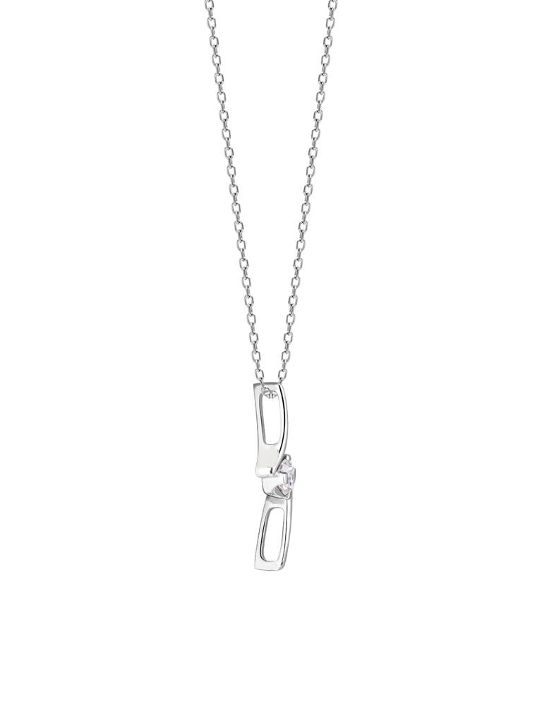 Giva 18K White Gold Radiant Gaze Diamond Pendant Without Chain : GDLPD099