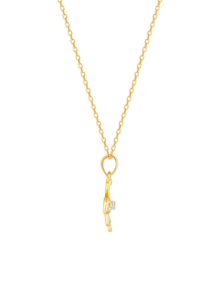 Giva 14K Yellow Gold Fun Flamingo Diamond Pendant Without Chain Gifts For Women & Girls : GDLPD09