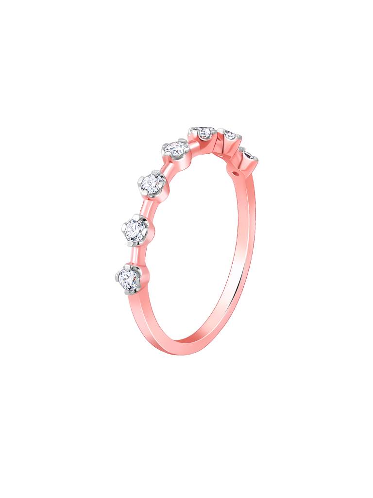 Giva 14K Rose Gold Elegant Halo Diamond Ring : GDLR0101