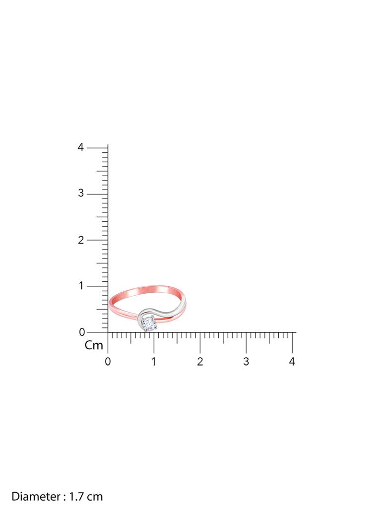 Giva 18K Rose Gold And White Gold Cluster Diamond Ring  Gifts For Women & Girls : GDLR0102