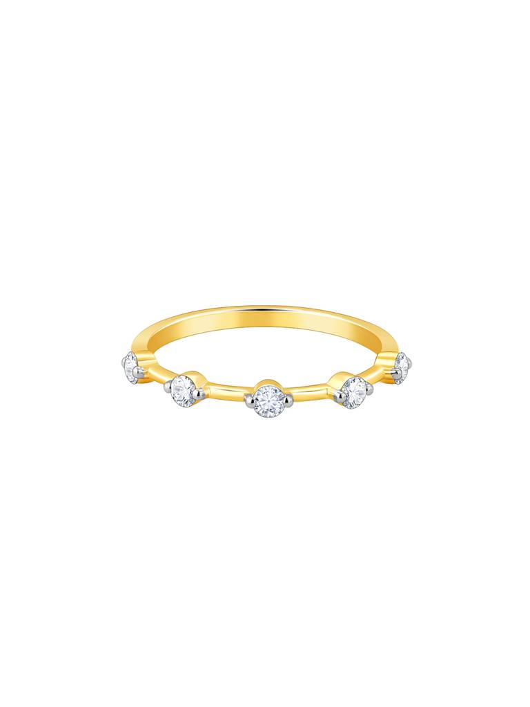 Giva 14K Yellow Gold Celestial Shimmer Diamond Ring : GDLR0105