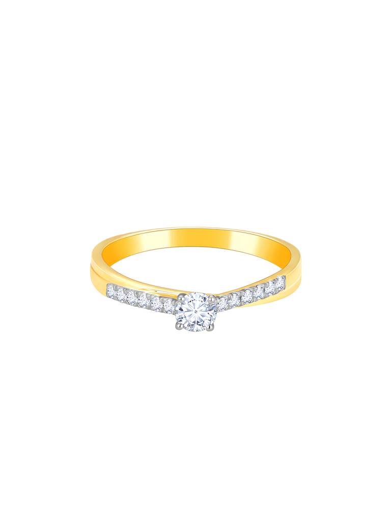 Giva 18K Yellow Gold Dazzling Dreams Diamond Ring : GDLR0115