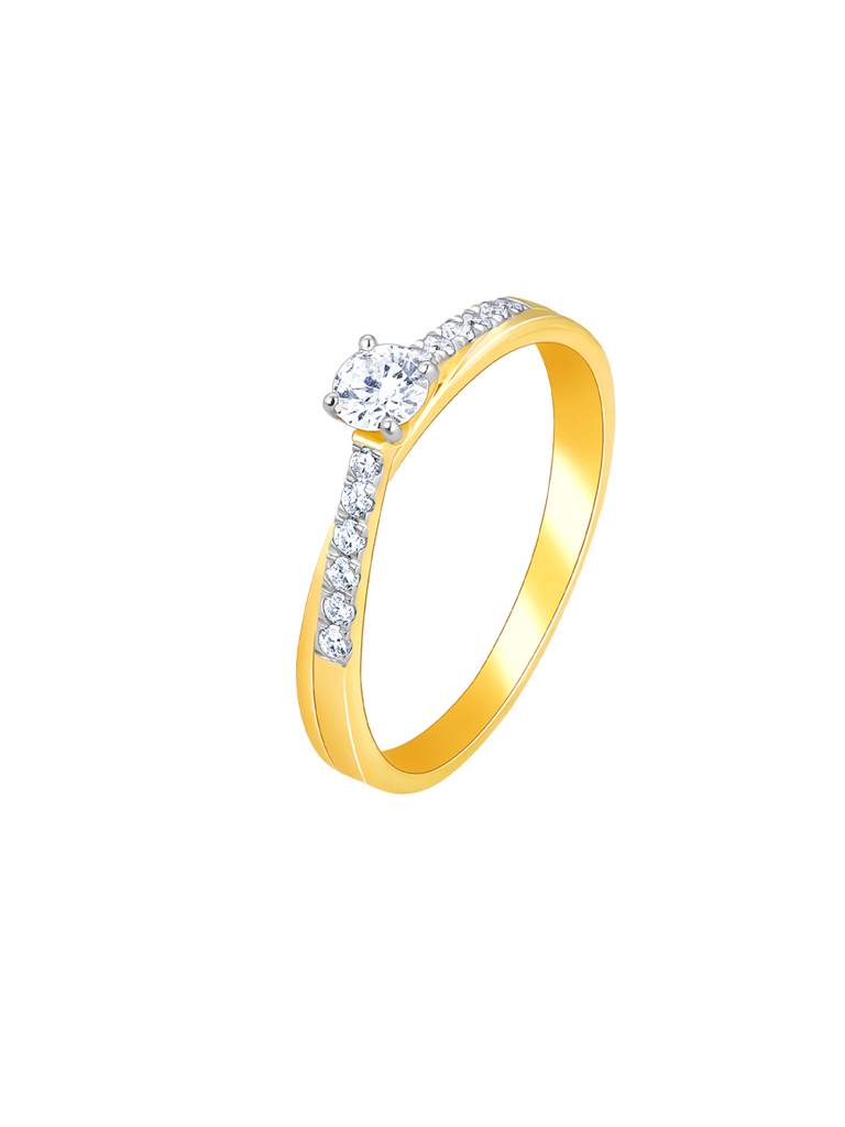 Giva 18K Yellow Gold Dazzling Dreams Diamond Ring : GDLR0115
