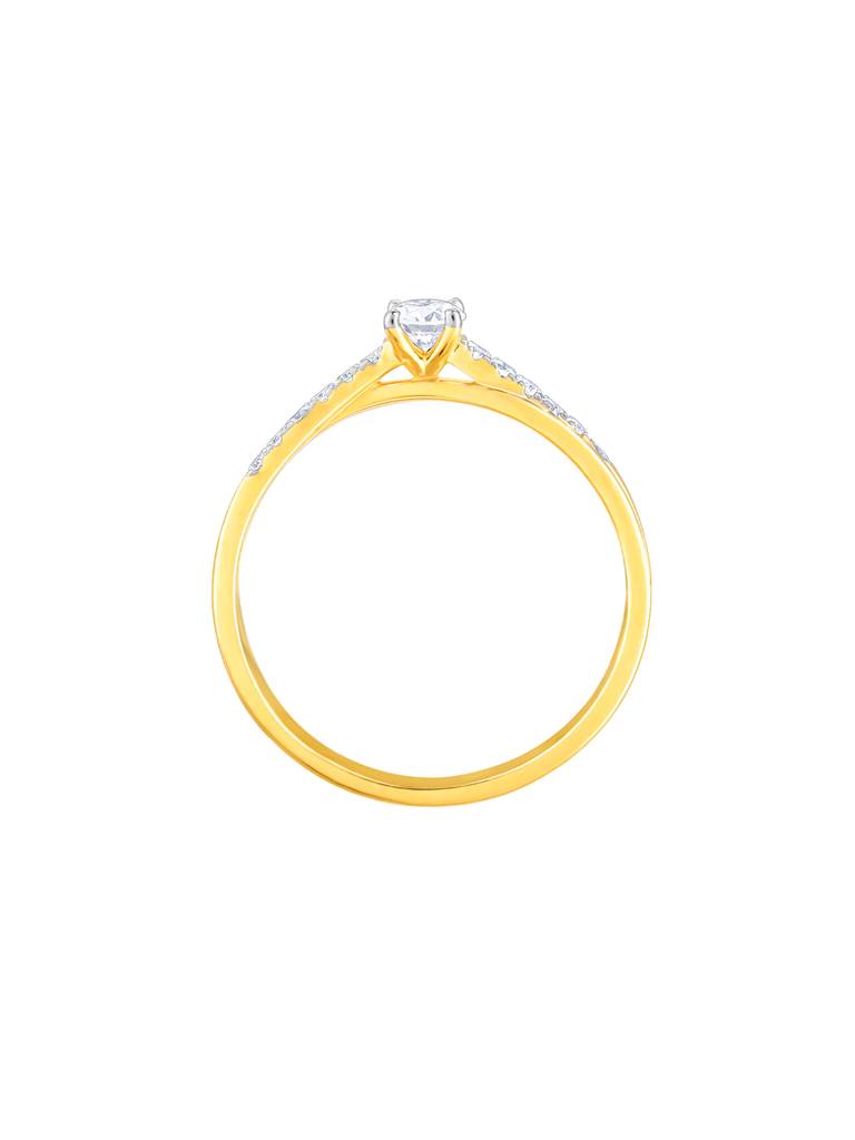 Giva 18K Yellow Gold Dazzling Dreams Diamond Ring : GDLR0115