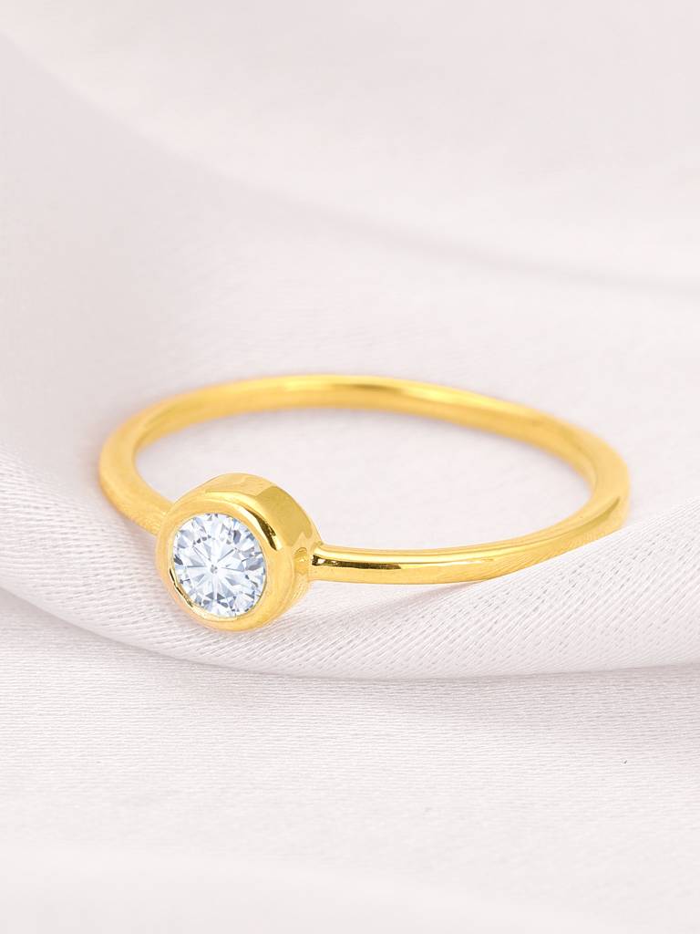 Giva 14K Yellow Gold Precious Love Diamond Ring : GDLR0116