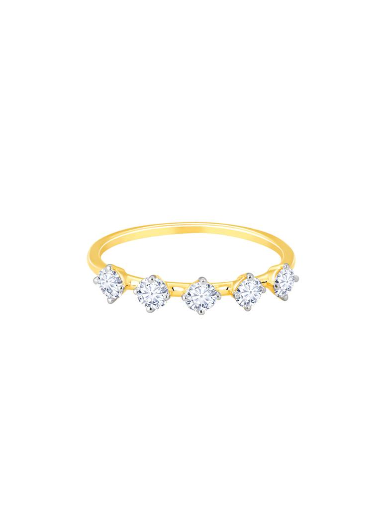 Giva 14K Yellow Gold Forever Treasured Diamond Ring : GDLR0117