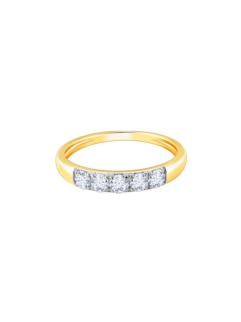 Giva 14K Yellow Gold Everlasting Radiance Diamond Ring : GDLR0119