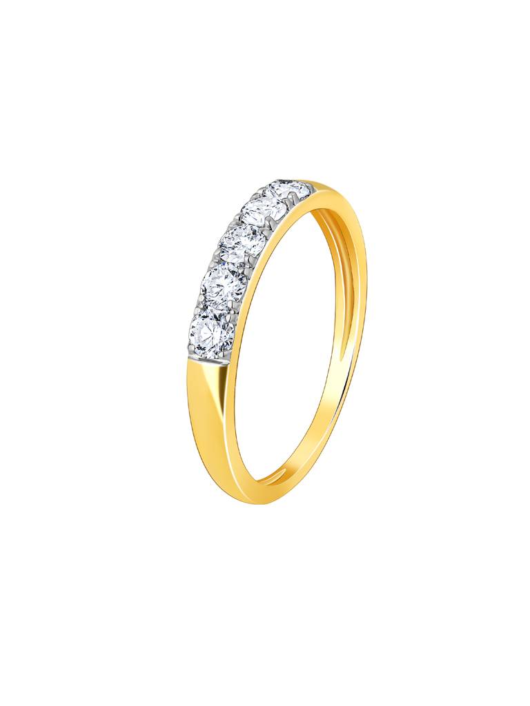 Giva 14K Yellow Gold Everlasting Radiance Diamond Ring : GDLR0119