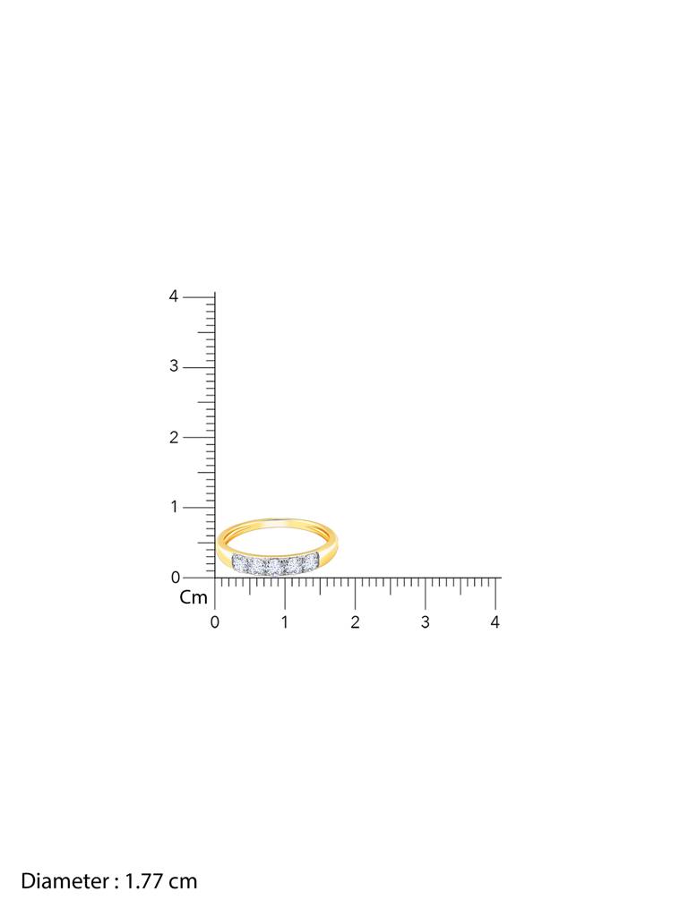 Giva 14K Yellow Gold Everlasting Radiance Diamond Ring : GDLR0119