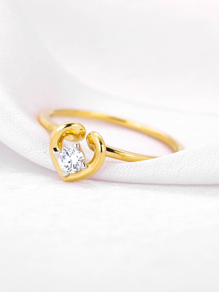Giva 14K Yellow Gold Symphony Of Love Diamond Ring : GDLR0120