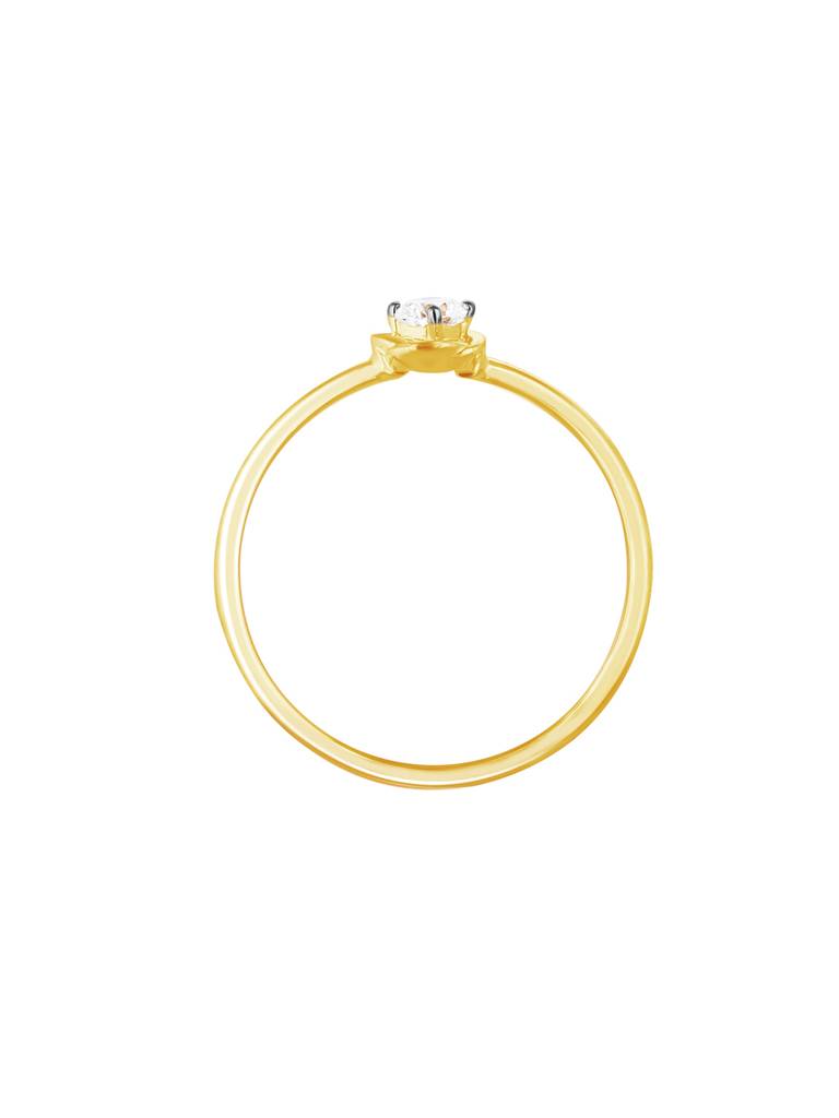 Giva 14K Yellow Gold Heartfelt Floral Diamond Ring Indian - 12  Us - 6 Gifts For Women & Girls : GDLR0142