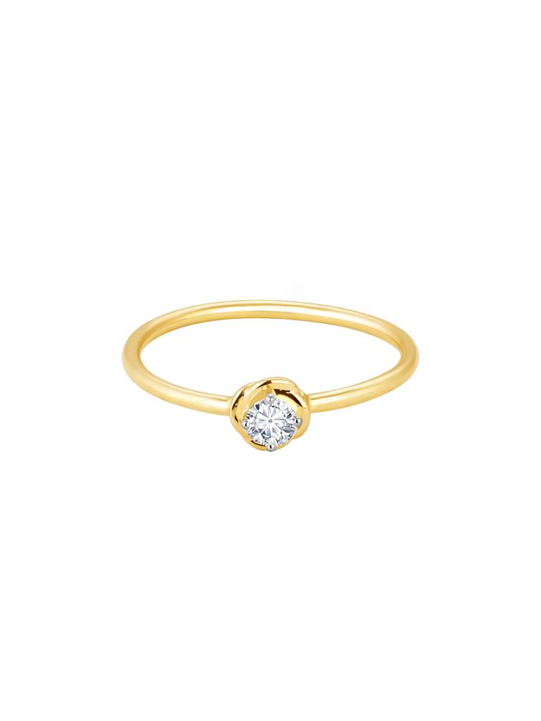Giva 14K Yellow Gold Heartfelt Floral Diamond Ring Indian - 12  Us - 6 Gifts For Women & Girls : GDLR0142