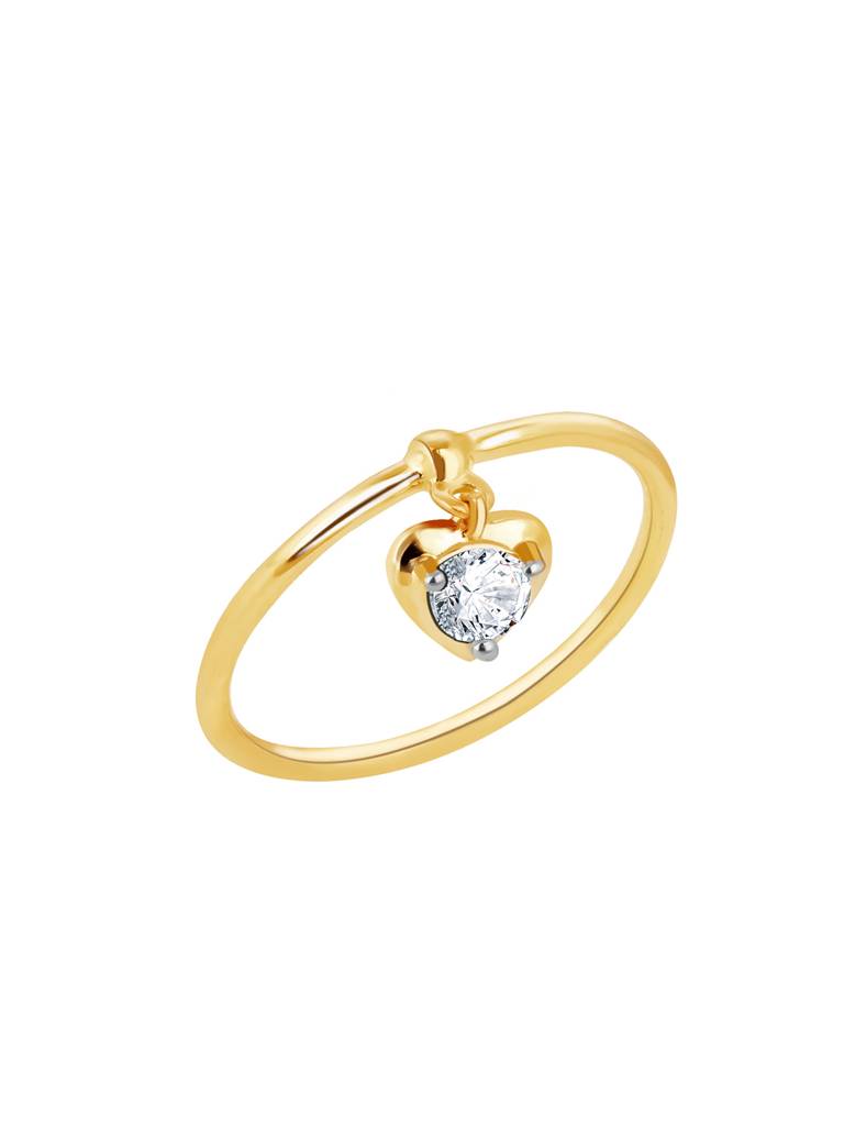 Giva 14K Yellow Gold Immense In Love Diamond Ring : GDLR0144