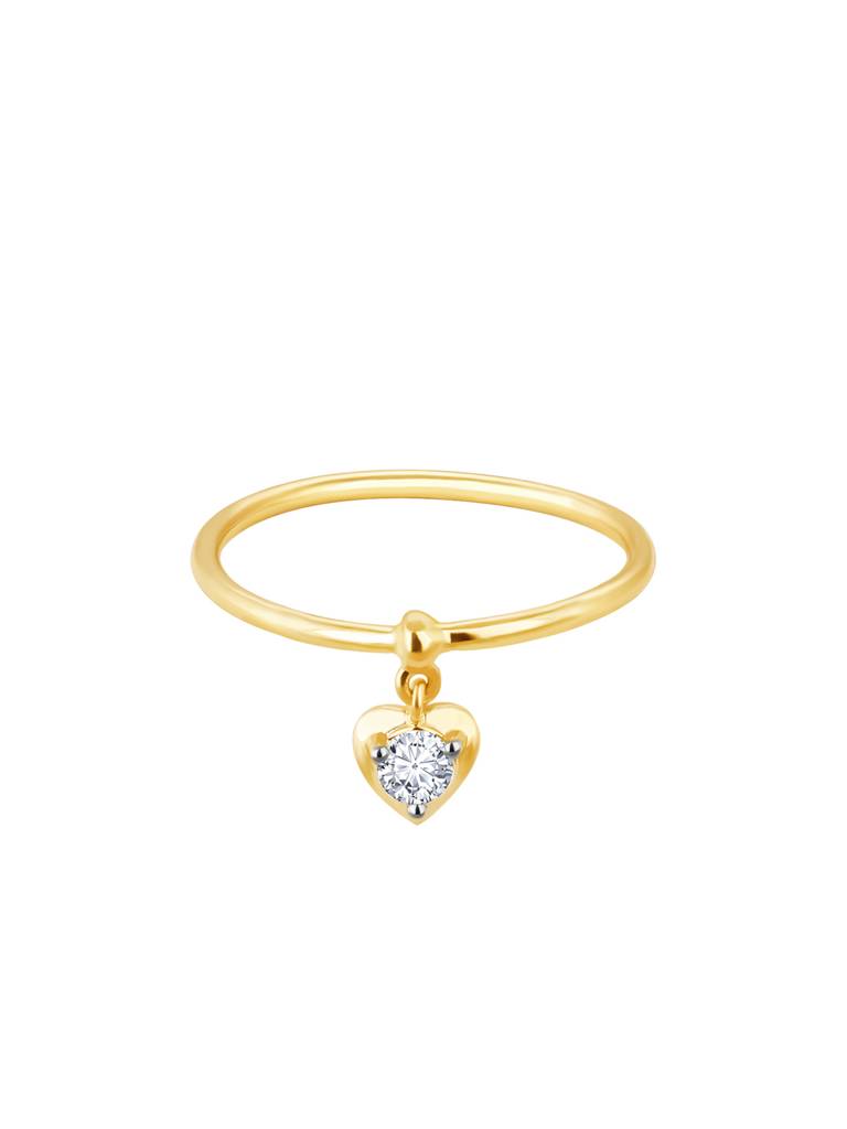 Giva 14K Yellow Gold Immense In Love Diamond Ring : GDLR0144