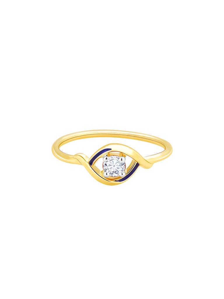 14K Yellow Gold Lifelong Love Solitaire Diamond Ring : GDLR0146