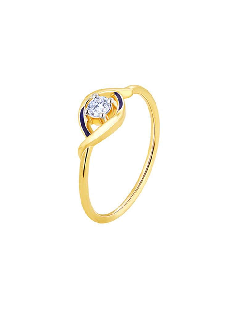 14K Yellow Gold Lifelong Love Solitaire Diamond Ring : GDLR0146
