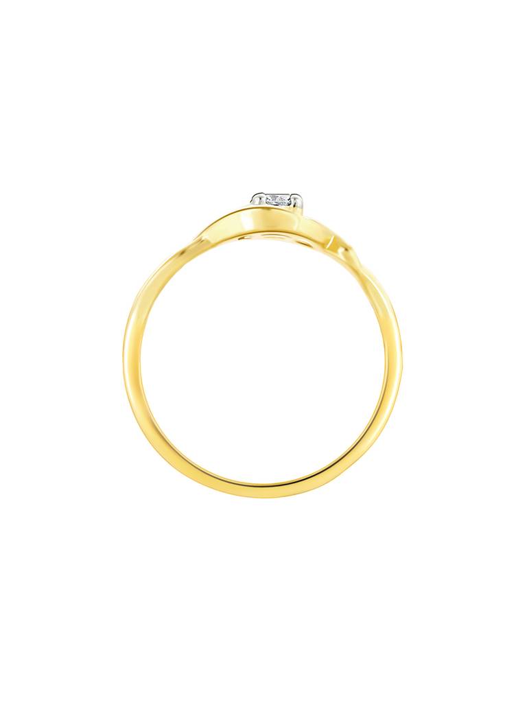 14K Yellow Gold Lifelong Love Solitaire Diamond Ring : GDLR0146