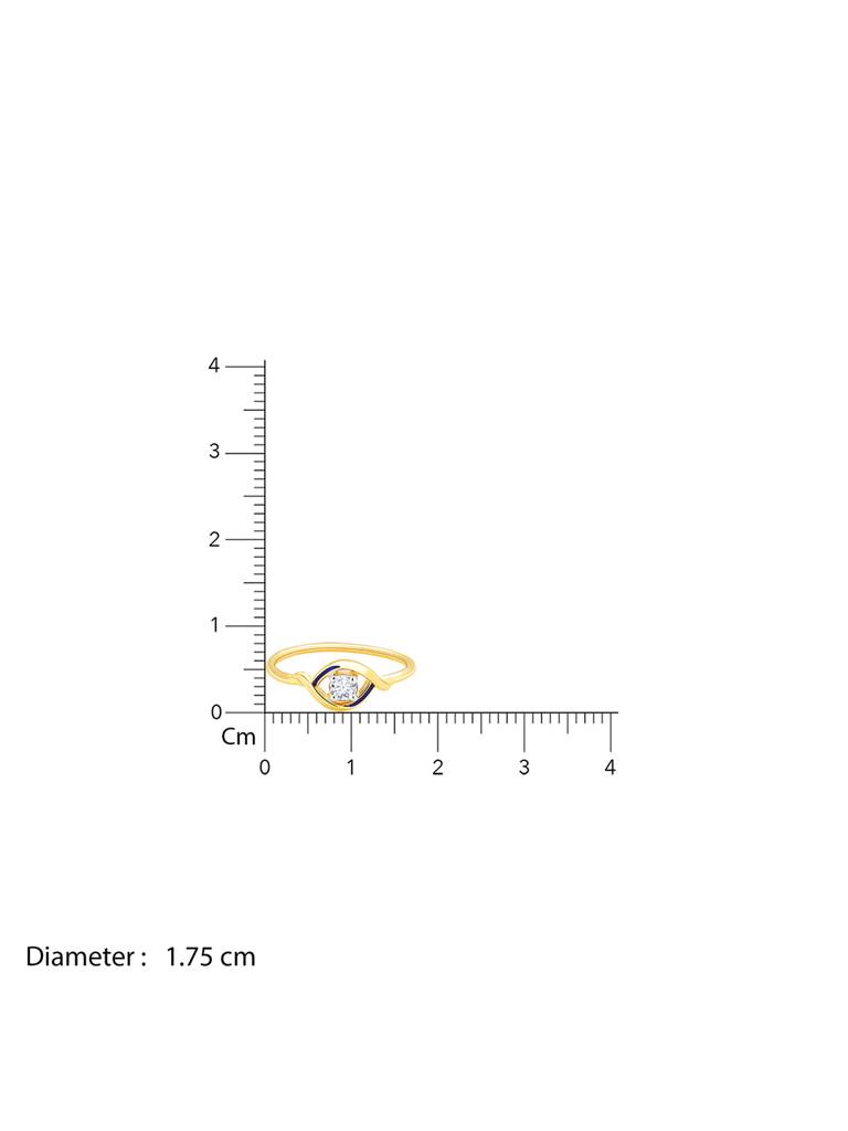 14K Yellow Gold Lifelong Love Solitaire Diamond Ring : GDLR0146