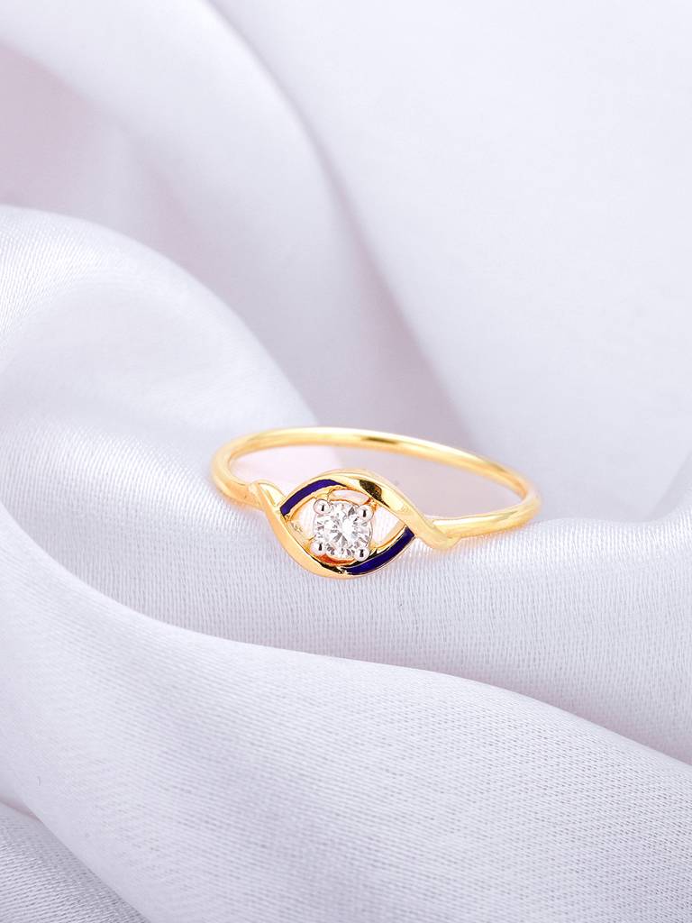 14K Yellow Gold Lifelong Love Solitaire Diamond Ring : GDLR0146