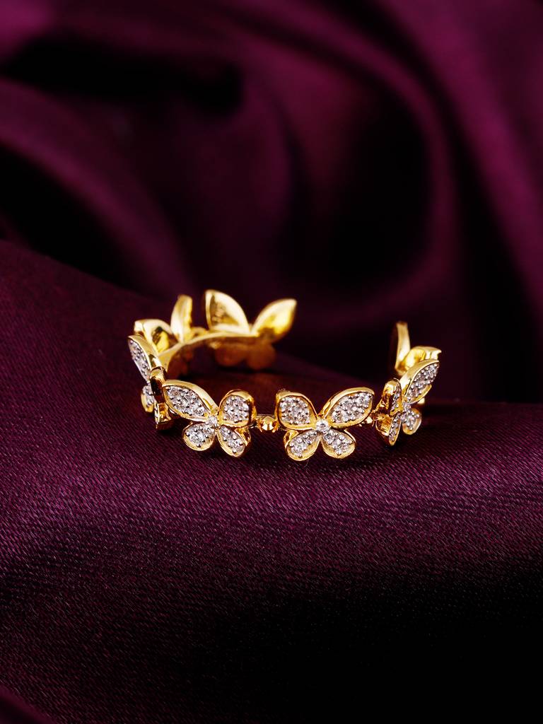 Giva 14K Yellow Gold Memories Of Butterfly Diamond Ring : GDLR0147