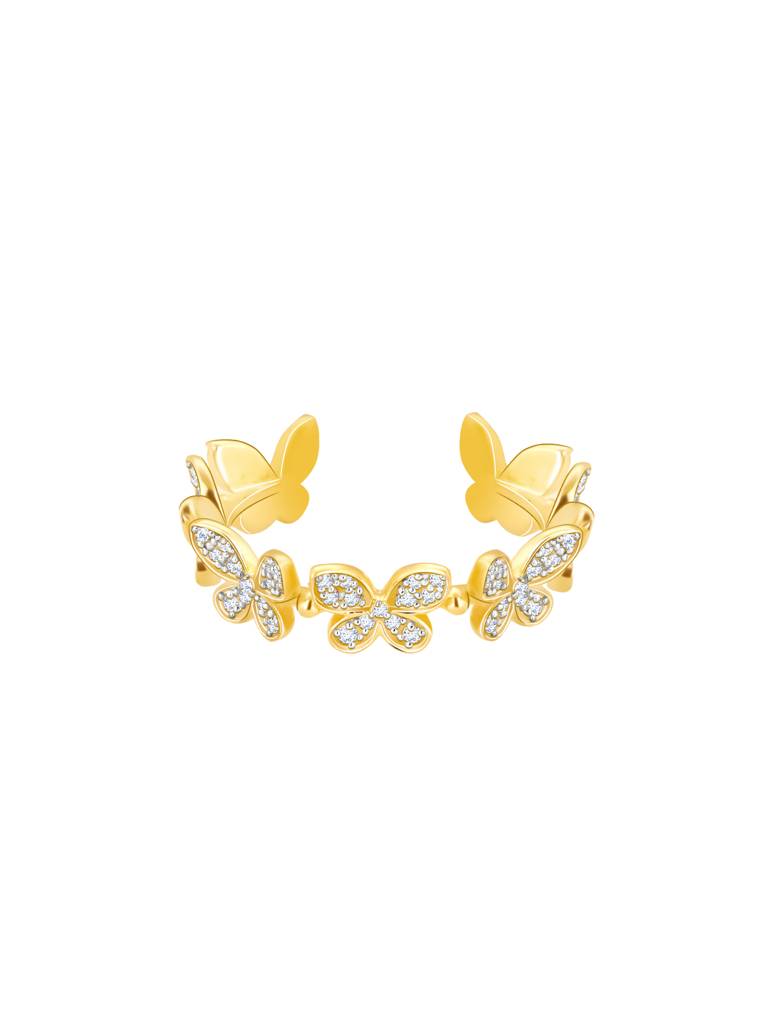 Giva 14K Yellow Gold Memories Of Butterfly Diamond Ring : GDLR0147