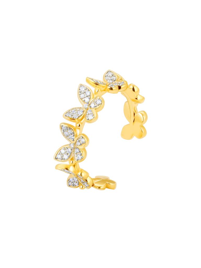 Giva 14K Yellow Gold Memories Of Butterfly Diamond Ring : GDLR0147