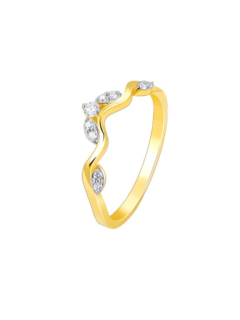 Giva 14K Yellow Gold Mysteries Of Life Diamond Ring : GDLR0150