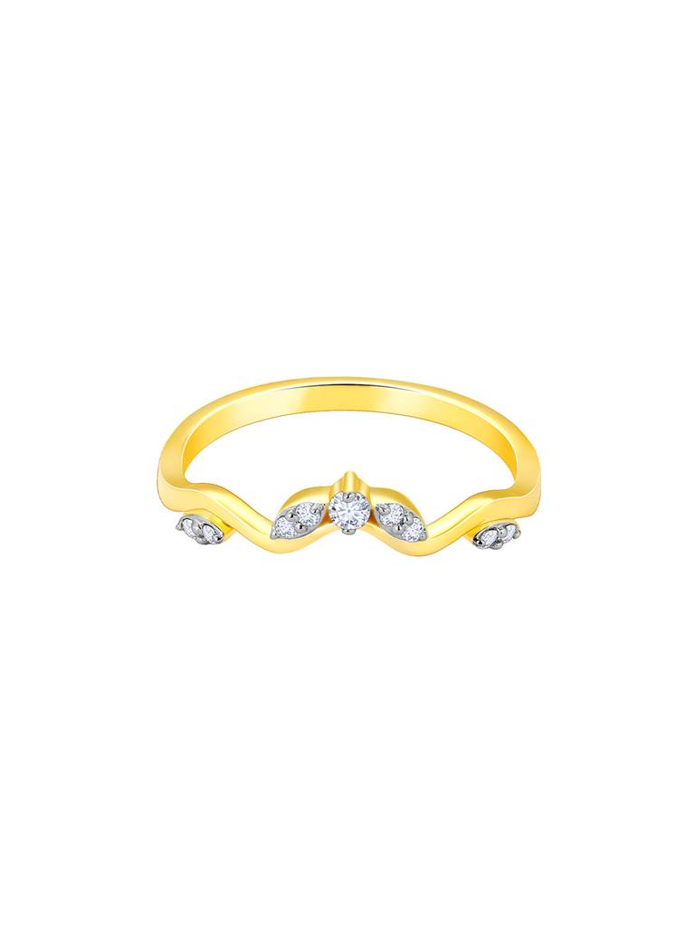 Giva 14K Yellow Gold Mysteries Of Life Diamond Ring : GDLR0150