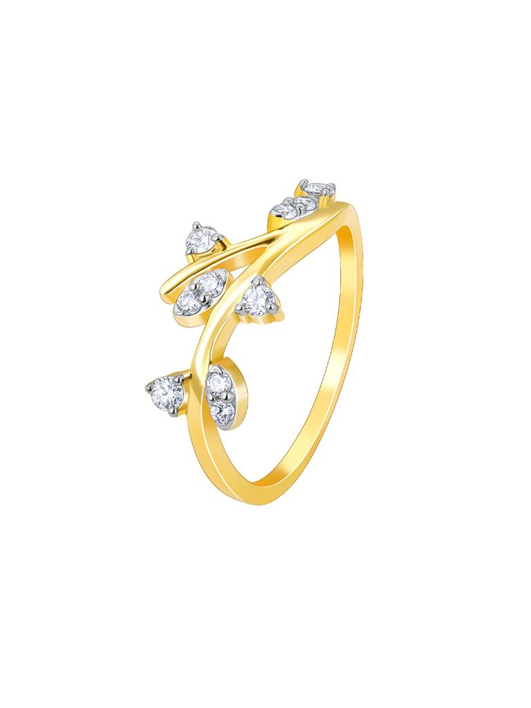 Giva 14K Yellow Gold Vibrant Spirit Diamond Ring : GDLR0151