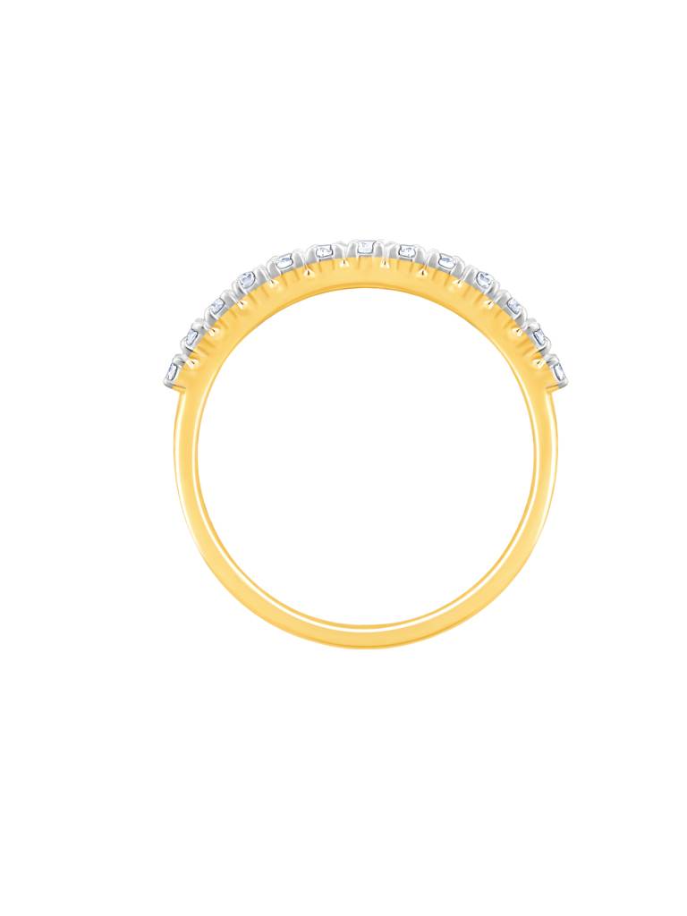 Giva 14K Yellow Gold Shimmering Gleam Diamond Ring Indian - 12  Us - 6 Gifts For Women & Girls : GDLR0155