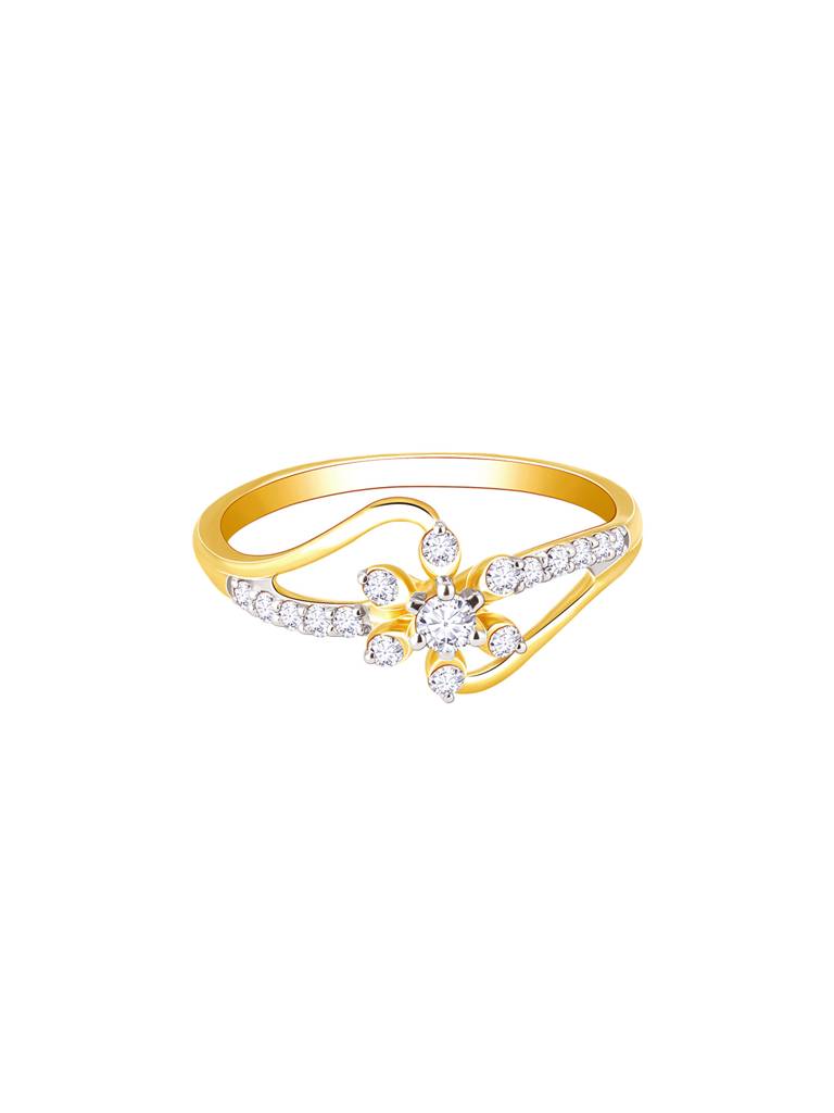 Giva 14K Yellow Gold Seasons Of Life Diamond Ring : GDLR0156