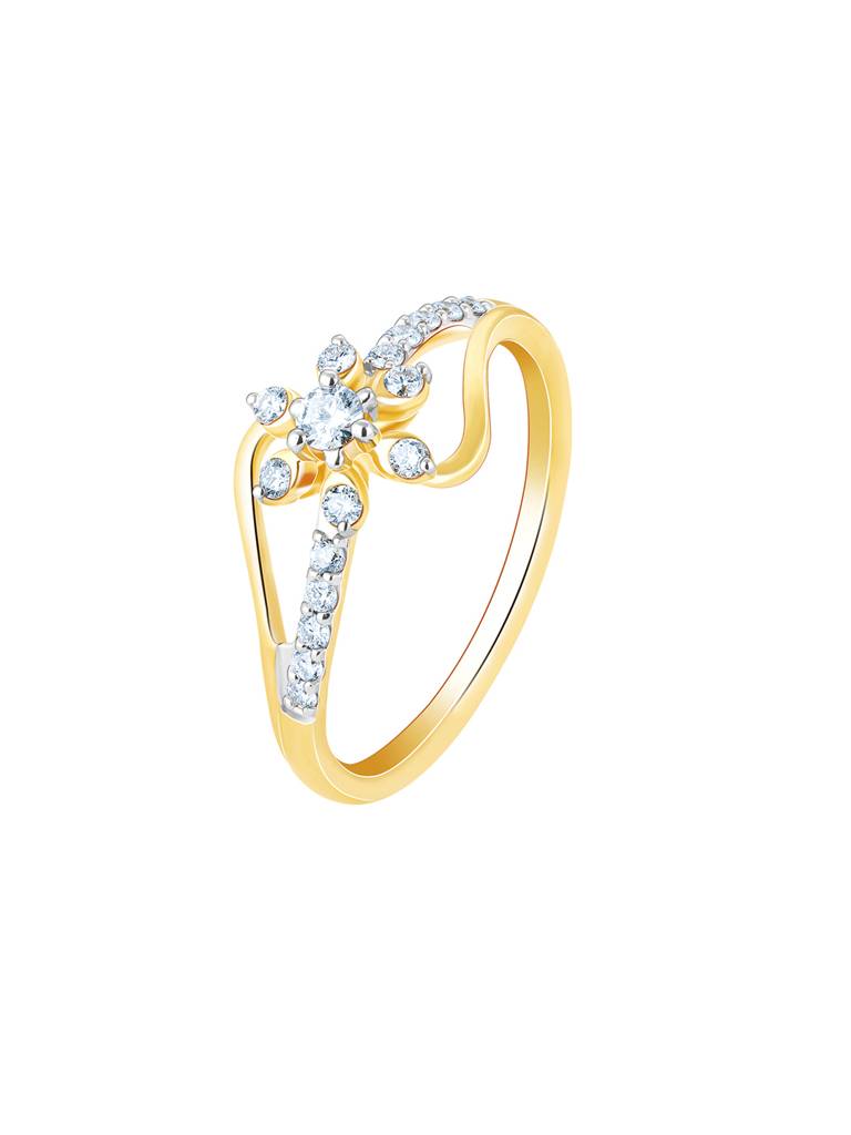 Giva 14K Yellow Gold Seasons Of Life Diamond Ring : GDLR0156