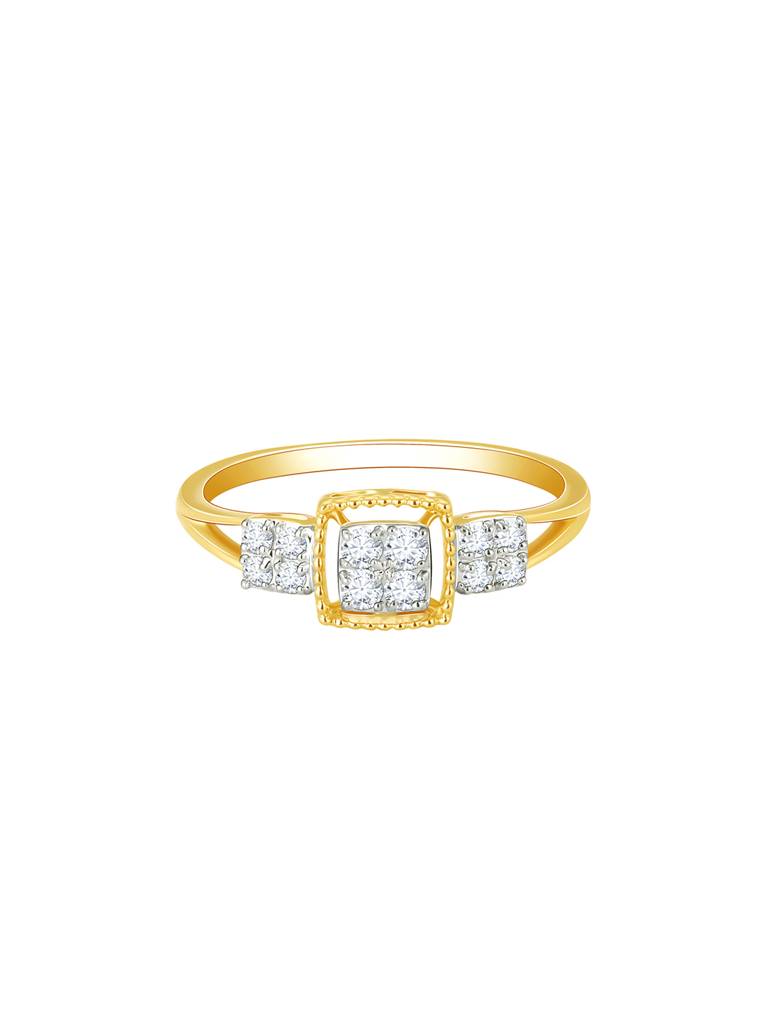 Giva 14K Yellow Gold Priceless Bond Diamond Ring : GDLR0161