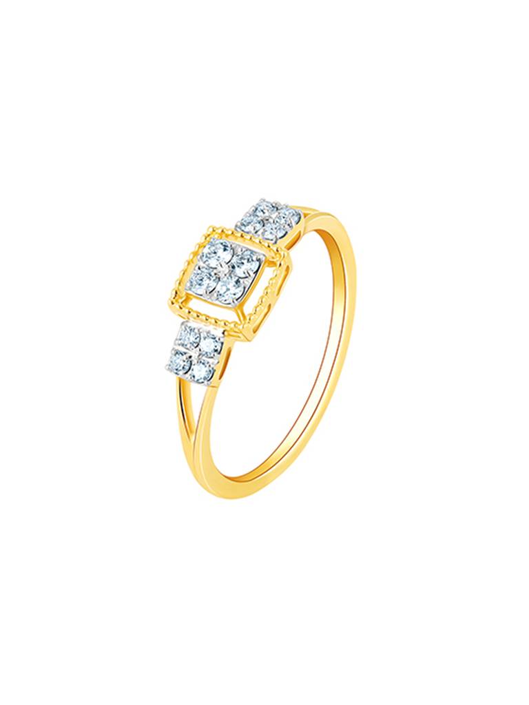 Giva 14K Yellow Gold Priceless Bond Diamond Ring : GDLR0161