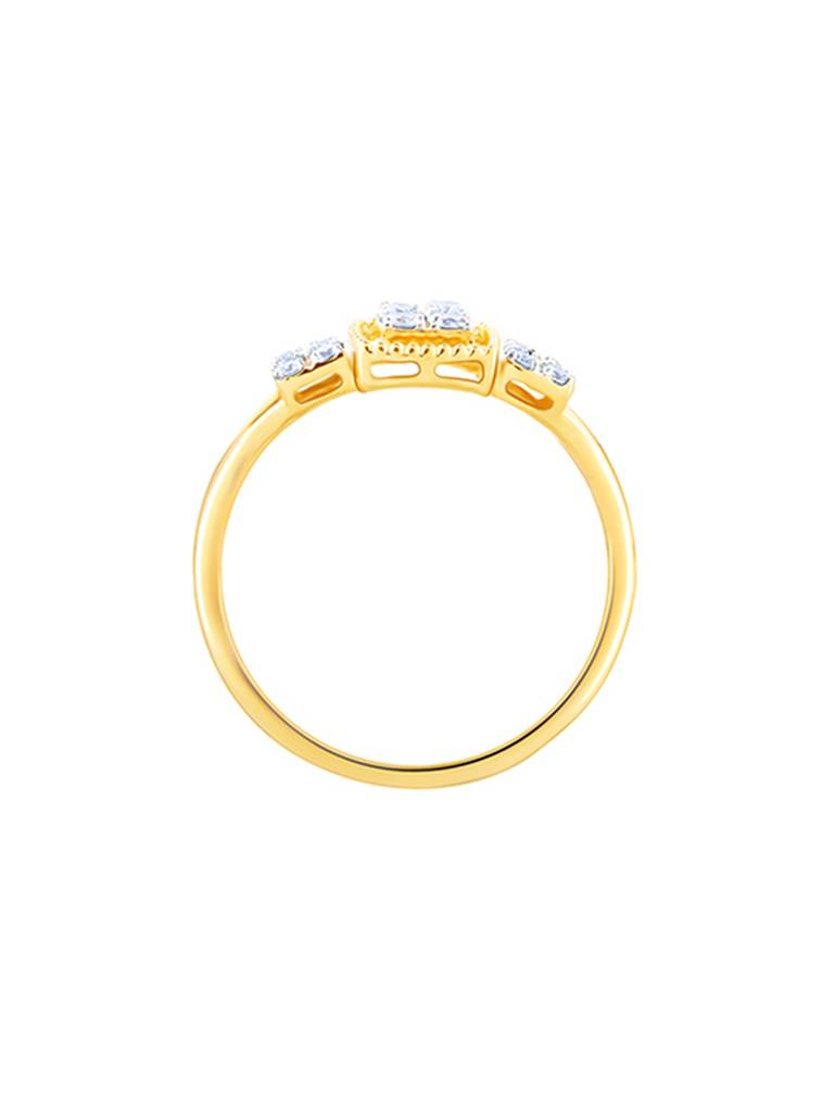 Giva 14K Yellow Gold Priceless Bond Diamond Ring : GDLR0161