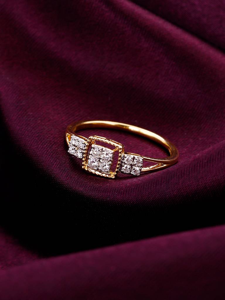 Giva 14K Yellow Gold Priceless Bond Diamond Ring : GDLR0161