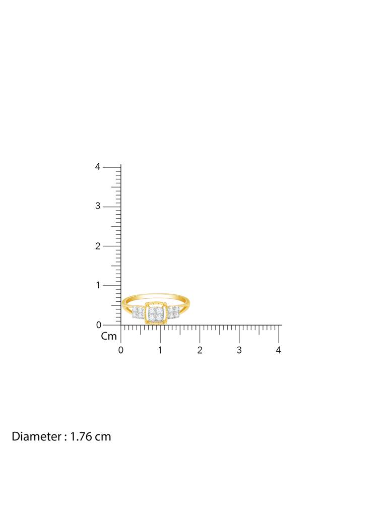 Giva 14K Yellow Gold Priceless Bond Diamond Ring : GDLR0161