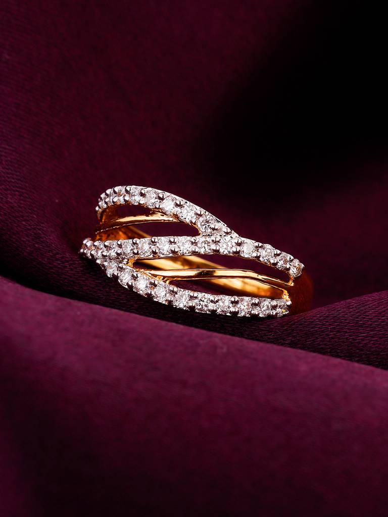 Giva 18K Yellow Gold Heartfelt Emotions Diamond Ring : GDLR0166