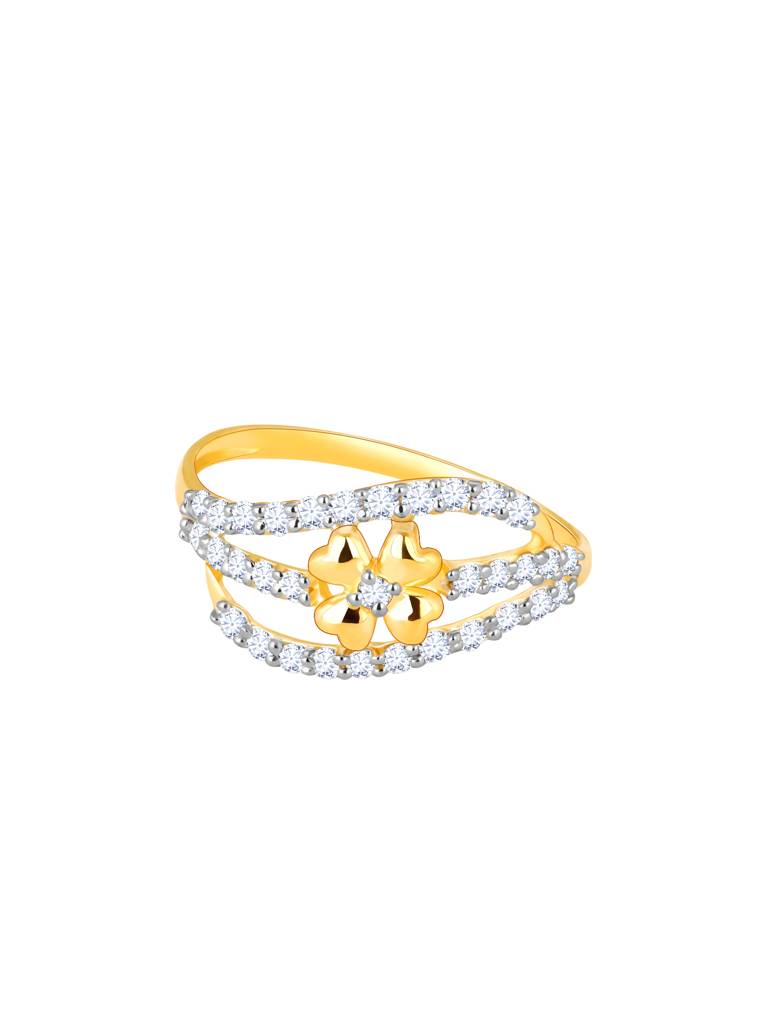 Giva 18K Yellow Gold Beautiful Connection Diamond Ring : GDLR0168
