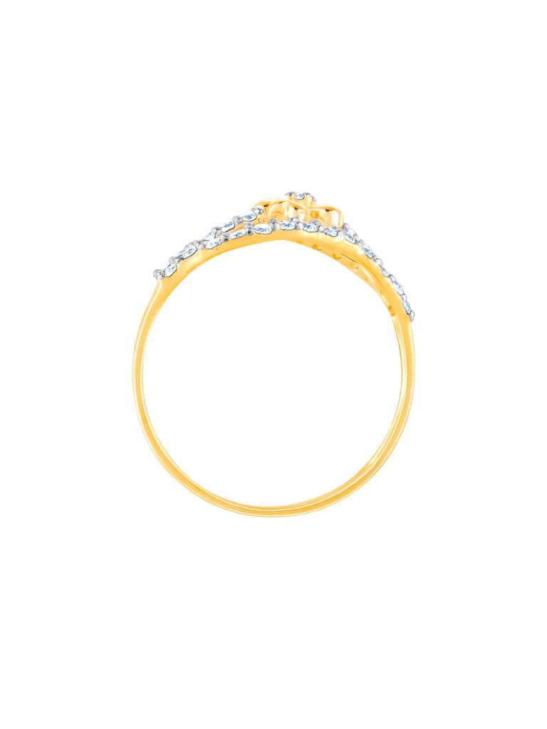 Giva 18K Yellow Gold Beautiful Connection Diamond Ring : GDLR0168