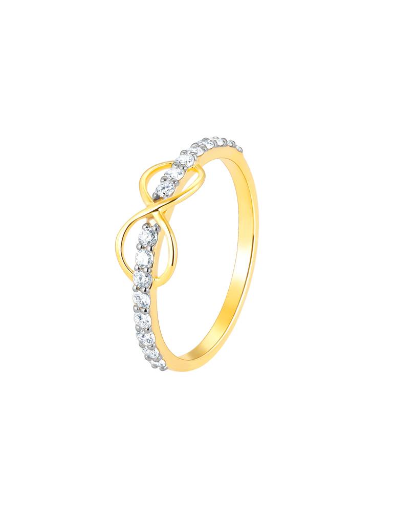 Giva 14K Yellow Gold To Infinity And Beyond Diamond Ring : GDLR016