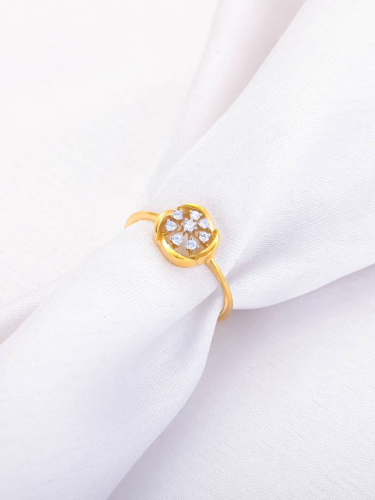 Giva 14K Yellow Gold You Are My Choice Diamond Ring : GDLR018