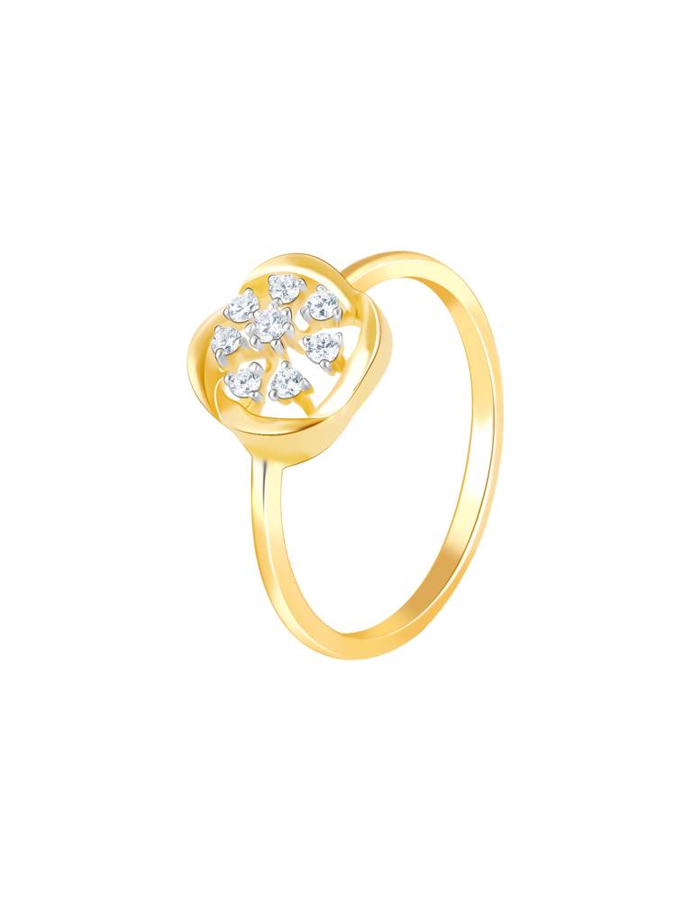 Giva 14K Yellow Gold You Are My Choice Diamond Ring : GDLR018