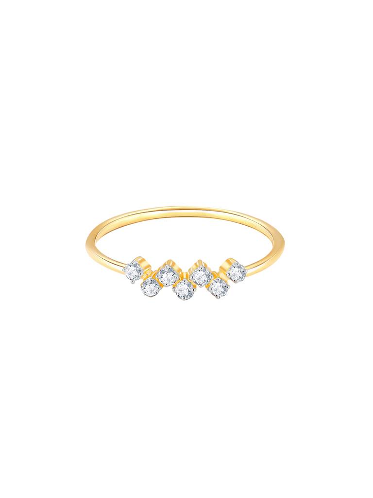 Giva 14K Yellow Gold A Sign Of Love Diamond Ring Indian - 12  Us - 6 Gifts For Women & Girls : GDLR022