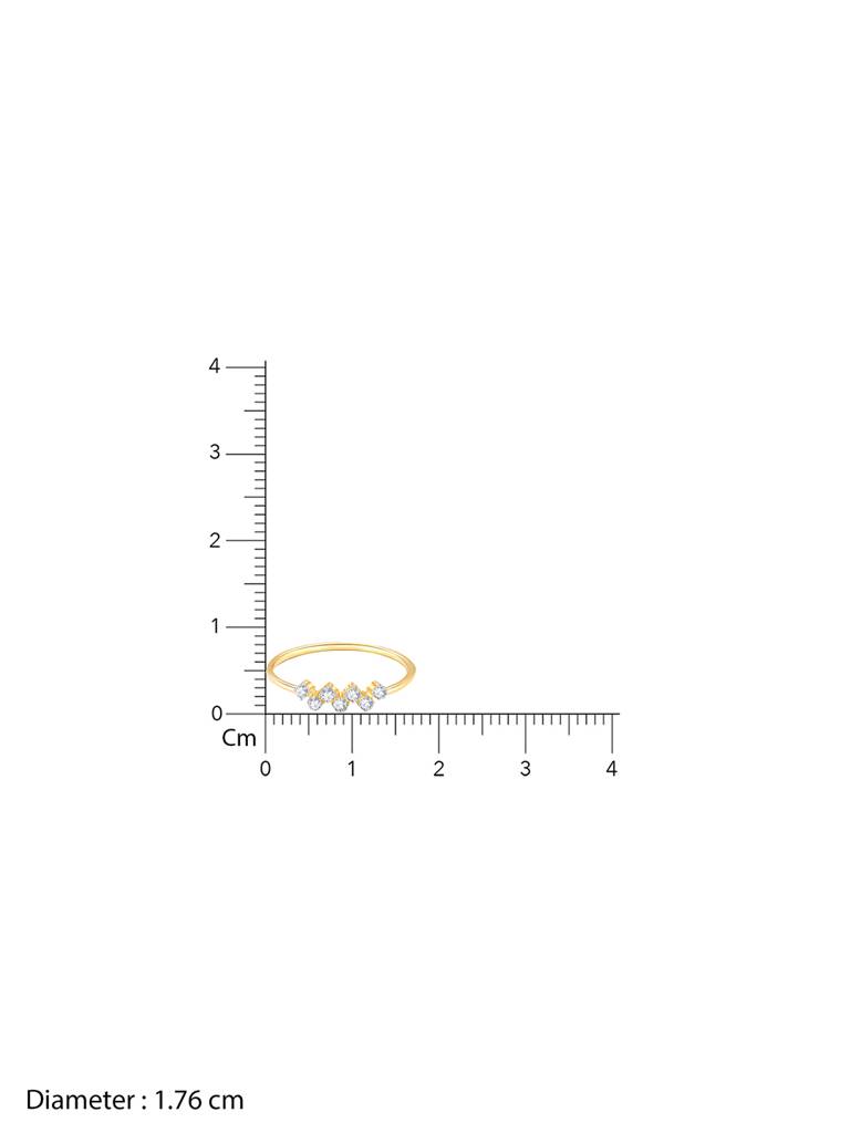 Giva 14K Yellow Gold A Sign Of Love Diamond Ring Indian - 12  Us - 6 Gifts For Women & Girls : GDLR022