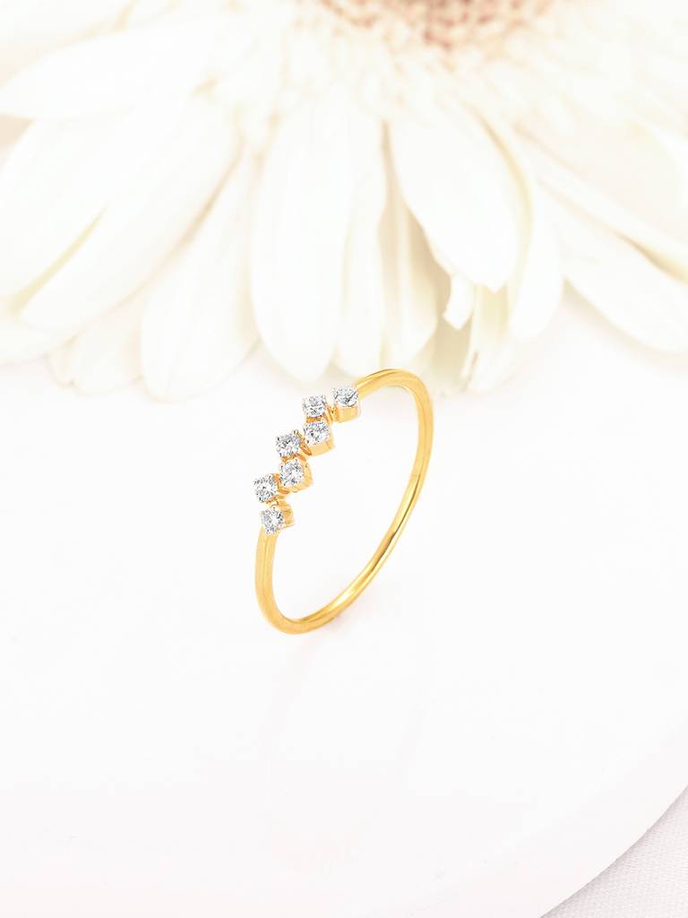 Giva 14K Yellow Gold A Sign Of Love Diamond Ring Indian - 12  Us - 6 Gifts For Women & Girls : GDLR022