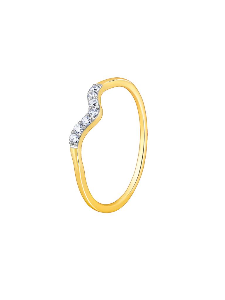 14K Yellow Gold Rise Diamond Ring : GDLR0231