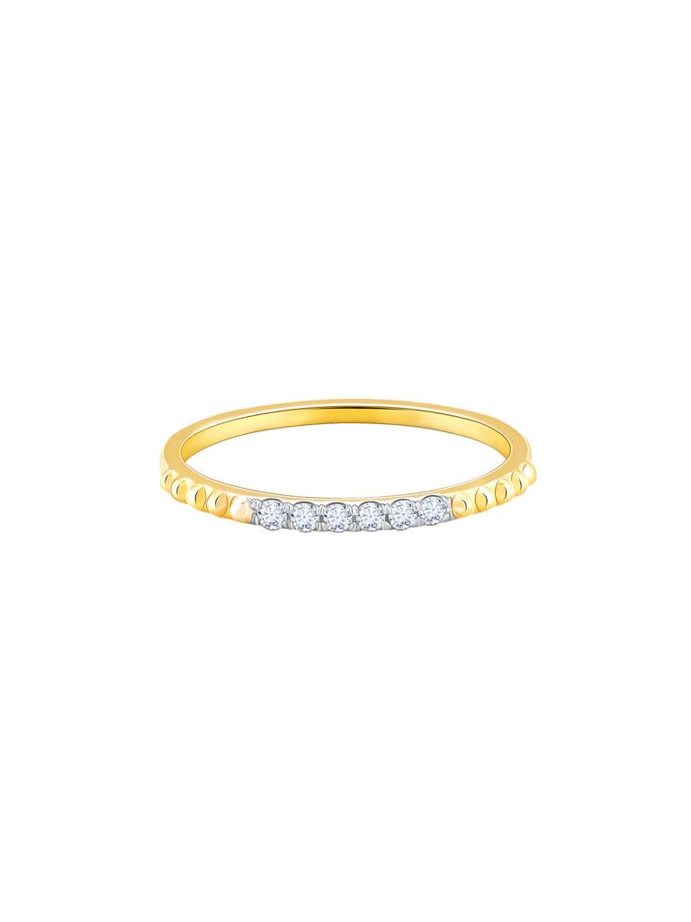 14K Yellow Gold Glorious Shine Diamond Ring : GDLR0239