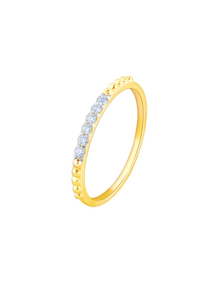 14K Yellow Gold Glorious Shine Diamond Ring : GDLR0239