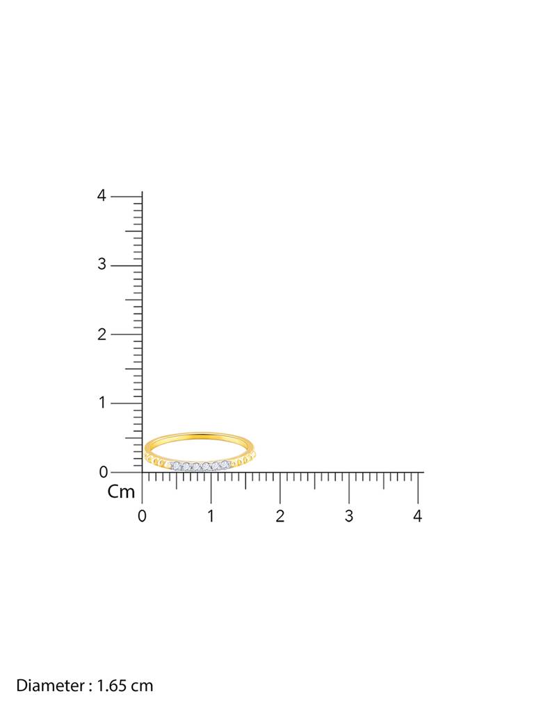 14K Yellow Gold Glorious Shine Diamond Ring : GDLR0239